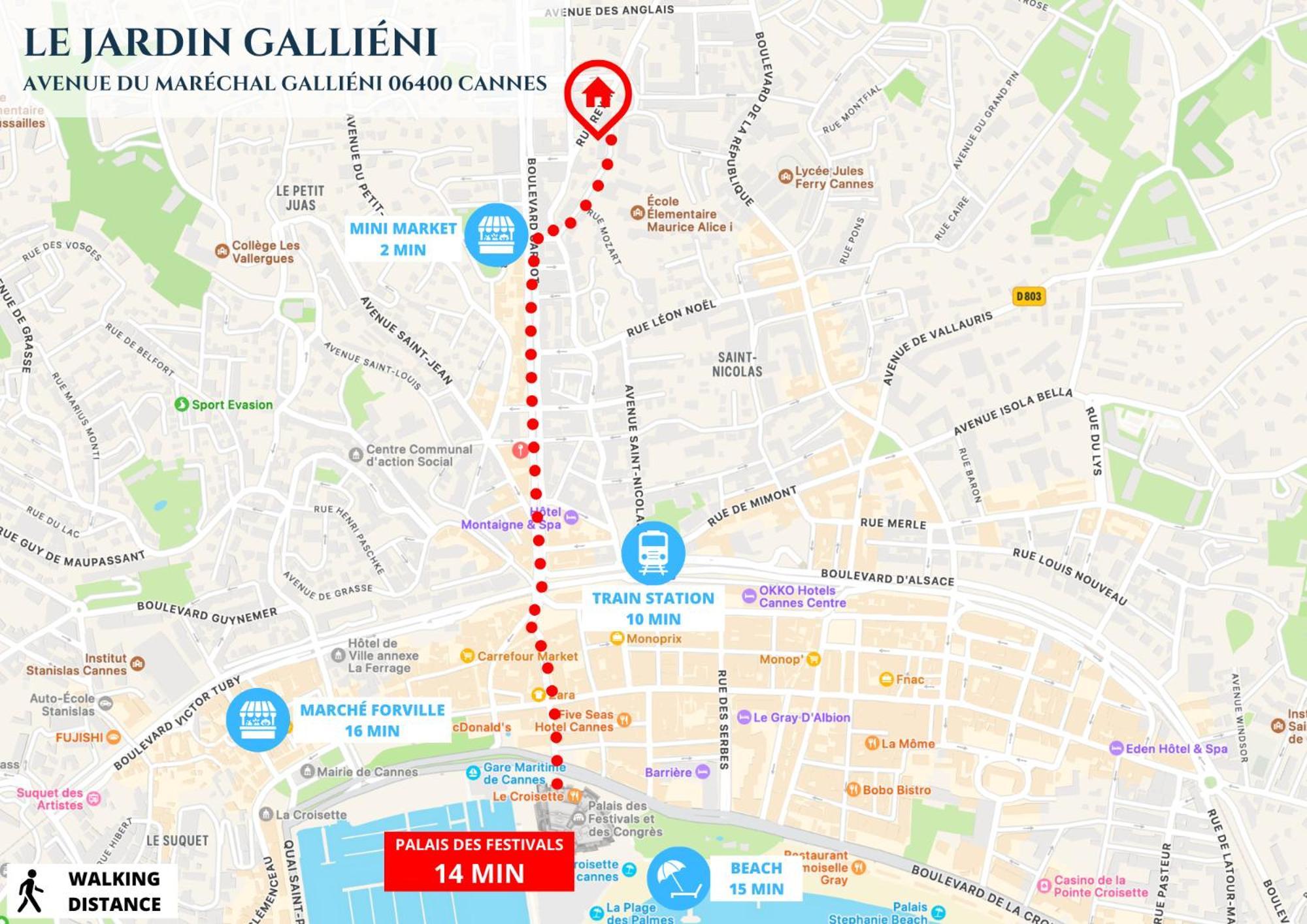 Le Jardin Gallieni - Terrasse Cozy Appartement Cannes